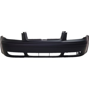 Front Bumper Cover for Volkswagen Jetta 1999-2005, Primed (Ready to Paint), with Built-in Molding, Suitable for Sedan/Wagon, 4th Generation, Replacement