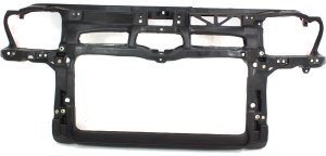 Radiator Support Assembly for Volkswagen Jetta (1999-2004) / Golf (2000-2005), Black, Plastic with Steel, 6-Cylinder, Replacement