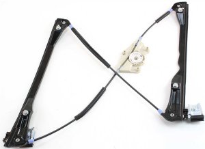 Front Window Regulator for Volkswagen Golf 1999-2006/Volkswagen Jetta 1999-2005, Right (Passenger), Power, without Motor, without Panel, 4-Door, Replacement