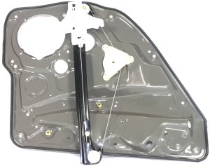 Power Rear Window Regulator for Volkswagen Golf 1999-2010, Right (Passenger), Without Motor, With Panel, 4-Door, Replacement