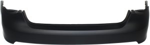 Rear Bumper Cover for Volkswagen Jetta 2005-2010 Sedan, Primed (Ready to Paint), Without Park Assist Sensor Holes, Replacement