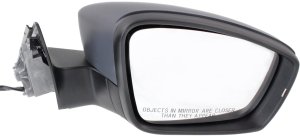 Power Mirror for Volkswagen Passat 2012-2015, Right (Passenger) Side, Manual Folding, Heated, Paintable, with Signal Light, without Memory, From 4/2/2012, Replacement