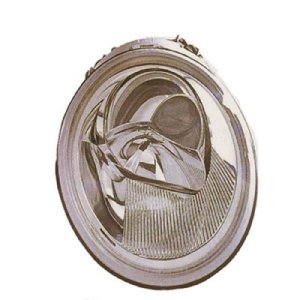 Left (Driver) Headlight Assembly for 1998 - 2005 Volkswagen Beetle, Front Replacement Housing/Lens/Cover, fits Cabrio, GL, Turbocharged, GLS, Edicion especial, Sport, TDI, GLX Models,  1C0941029K, Halogen Composite