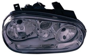 1999 - 2002 Volkswagen Golf Front Headlight Assembly Replacement Housing / Lens / Cover - Left (Driver) Side