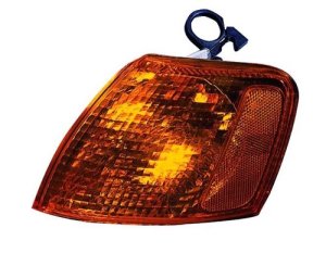 Front Left (Driver) Signal Light Assembly for 1998-2001 Volkswagen Passat, GLS, GLS 4 Motion, GLX, GLX 4 Motion, Park/Signal Combo, Early Design, Yellow Lens,  3B0953041A, Replacement