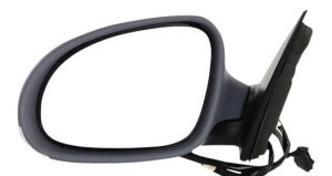 Power Mirror for Volkswagen Passat 2006-2010, Left (Driver), Manual Folding, Heated, Paintable, with Signal Light, without Memory and Puddle Light, Replacement