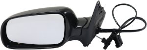 Manual Remote Mirror for Volkswagen Golf (1999-2006), Left (Driver), Manual Folding, Heat-feature, Paintable, Replacement