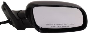 Manual Remote Right (Passenger) Mirror for Volkswagen Golf 1999-2006, Manual Folding, Heated, Paintable, Replacement