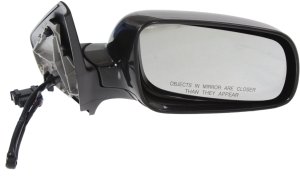 Right (Passenger) Power Mirror for Volkswagen Golf 1999-2006/Jetta 1999-2005, Manual Folding, Heated, Paintable with Memory, 4th Generation, New Body Style, Replacement