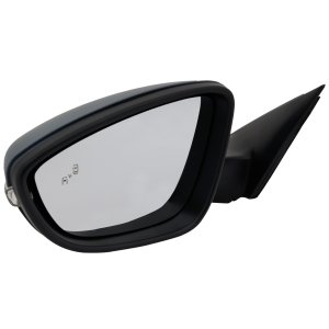 Power Mirror for Volkswagen Passat 2016-2020, Left (Driver), Manual Folding, Heated, Paintable, with Signal Light, Blind Spot Detection, Memory, Side Object Sensor, without Auto Dimming, Replacement