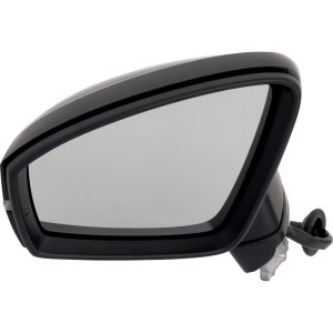 Power Mirror for Volkswagen Tiguan 2018-2021, Left (Driver), Power Folding, Heated, Paintable, with Blind Spot Detection, Memory, Puddle Light, and Signal Light, without Auto Dimming and Lane Change Assist, Replacement