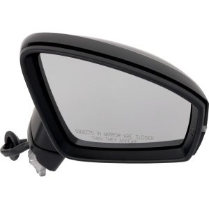 Right (Passenger) Power Folding Heated Paintable Mirror for Volkswagen Tiguan 2018-2021 with Blind Spot Detection, Memory, Puddle Light, and Signal Light, without Auto-Dimming or Lane Change Assist, Replacement