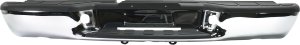 Step Bumper, Face Bar and Pad for Chevrolet S10 Pickup 1998-2004, with Pad Provision, without Mounting Bracket, Chrome, Fleetside, Replacement