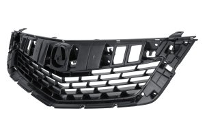 Grille Assembly for Acura TSX 2009-2010, Primed (Ready to Paint), with Chrome Upper and Lower Molding, Replacement