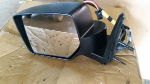 OEM Black Power Door/Side View Mirror for 2008-2012 Jeep LIBERTY, Liberty - Left (Driver) (OEM)
