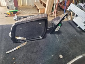 2018-2019 Chevrolet Traverse Black Power Door/Side View Mirror - Left (Driver) (Used OEM)