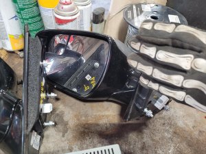 2017-2018 Hyundai Santa Fe Black Power Door/Side View Mirror - Left (Driver) (Used OEM)