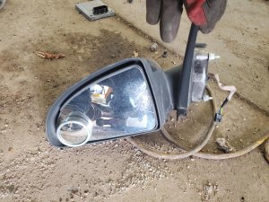 2006 Pontiac Pursuit Red Power Door/Side View Mirror - Left (Driver) (Used OEM)