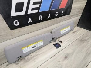  BMW X5 m Black Interior Sun Visor Set (Used OEM)