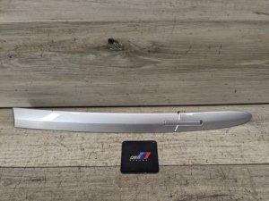 2007-2013 BMW M3 Silver Convertible Roof Top Hinge Cover, Right (Used OEM)
