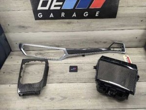 2019-2025 BMW 328i Red Instrument Panel Molding, Carbon Fiber (Used OEM)