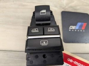 2009-2015 BMW 750i Black Door Window and Sun Shade Control Switch - Rear (Used OEM)