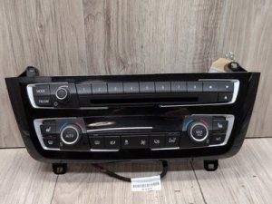 2014-2020 BMW M4 Blue A/C Heater Climate Control and Radio Unit (Used OEM)