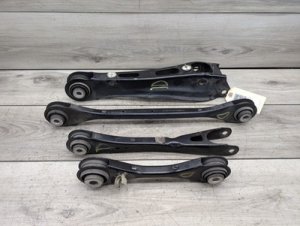 2019-2024 BMW X4 Blue Rear Left Driver Side Upper & Lower Control Arm Set (Used OEM)