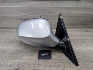  BMW 1 series Silver Right Passenger Side Heated Mirror Assembly (Used OEM)
