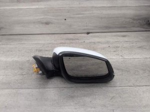 2014-2016 BMW 328i White Right Passenger Side View Mirror Assembly (Used OEM)