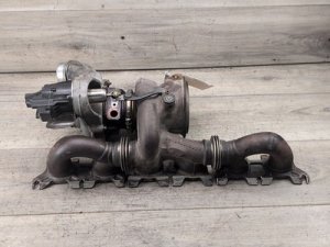 2016-2020 BMW M4 Blue Turbocharger with Exhaust Manifold (Used OEM)