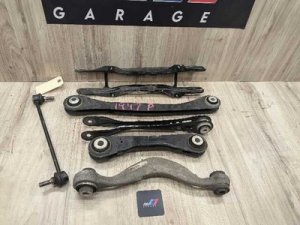 2017-2023 BMW 550i GT Gray Right Passenger Upper and Lower Control Arm Set - Rear (Used OEM)