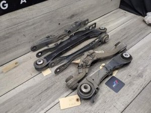 2017-2022 BMW 528i Gray Rear Left Control Arm and Wishbone Set (Used OEM)