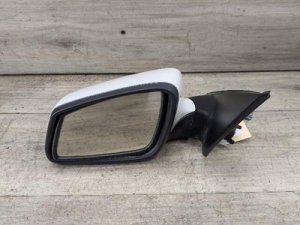 2011-2013 BMW 550i White Left Driver Side Exterior Mirror Assembly (Used OEM)