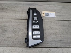 2017-2023 BMW 528i Gray Front Driver Main Master Power Window Switch (Used OEM)