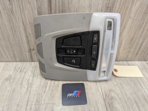 2015-2019 BMW X6 White Headliner Roof Console Dome Light SOS Switch (Used OEM)