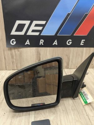 2010-2014 BMW X6 Green M Exterior Mirror Assembly, Left (Used OEM)