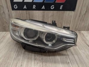 2015-2017 BMW M4 Black Right Passenger Adaptive Bi-Xenon Headlight Assembly (Used OEM)