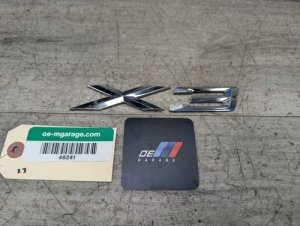 2011-2017 BMW X3 Black X3 Hatch Emblem (Used OEM)