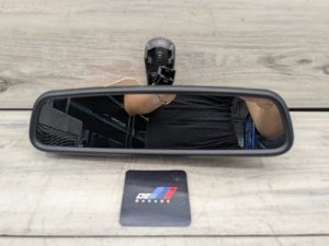 2007-2013 BMW 335i xDrive Black Interior Rear View Mirror with Auto Dim, Compass, and Garage Door Opener (Used OEM)