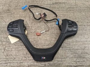 2015-2018 BMW X4 Gray Multifunction Steering Wheel Switch Set (Used OEM)