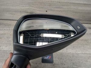 2017-2019 Audi A4 Black Right Side View Mirror Assembly (Used OEM)