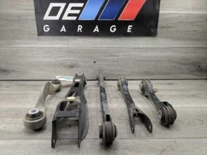 2019-2025 BMW X4 White Rear Right Passenger Upper & Lower Control Arm Set (Used OEM)