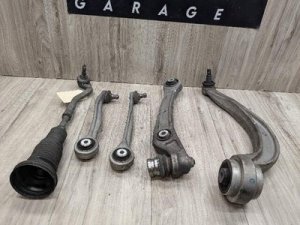 2013-2015 Audi RS5 Front Right Upper and Lower Control Arm and Tie Rod Set (Used OEM)