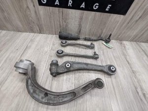 2013-2015 Audi RS5 Front Left Driver Upper & Lower Control Arms with Tie Rod Set (Used OEM)