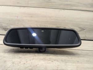 2014-2016 BMW 528i Black Interior Rear View Mirror with Auto-Dim (EC), Alarm LED, and Garage Door Opener (GTO) (Used OEM)