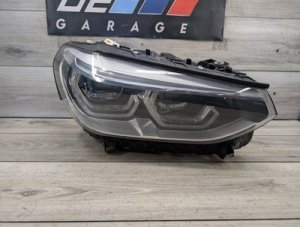 2018-2021 BMW X3 Black Right Passenger ICON Adaptive LED Headlight Assembly (Used OEM)