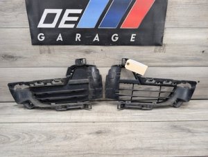 2014-2018 BMW X5 Black Front Bumper Outer Grille Set (Used OEM)