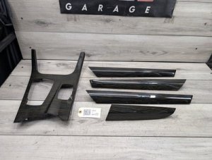 2016-2018 BMW X4 Gray Center Console and Door Interior Trim Set (Used OEM)