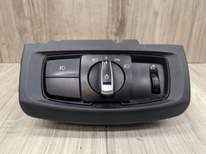 2015-2019 BMW X6 Black Dash Headlight Headlamp Switch (Used OEM)